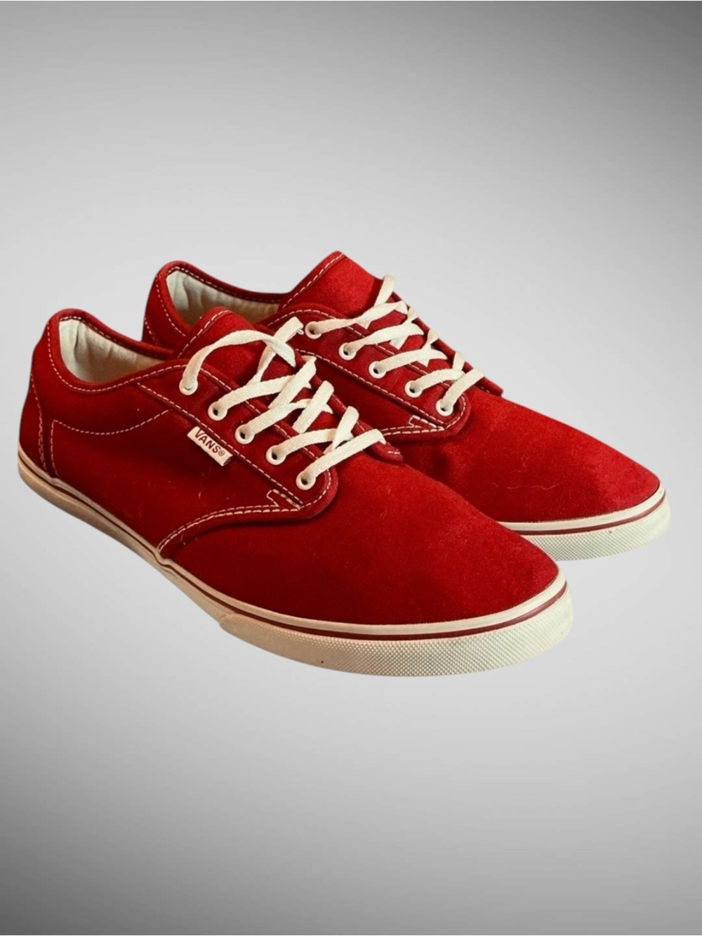 Vans Burgundy Red Canvas Low Top Sneakers Women’s 11 Men’s 9.5